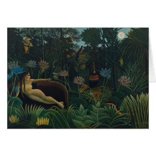 Cartão O Sonho (Le Reve Exotique) de Henri Rousseau