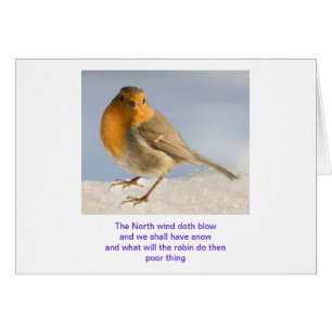 Cartão O sopro do doth do vento norte