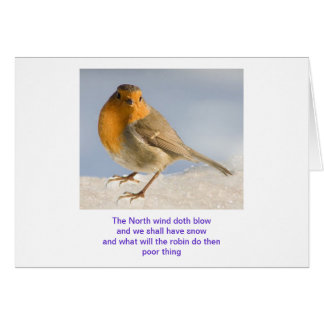 Cartão O sopro do doth do vento norte