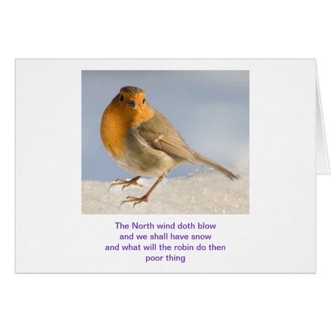 Cartão O sopro do doth do vento norte (Frente Horizontal)