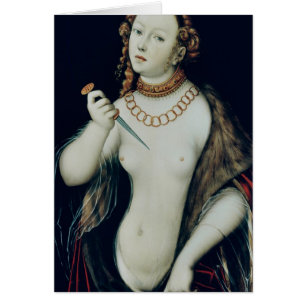 Cartão O suicídio de Lucretia, 1538