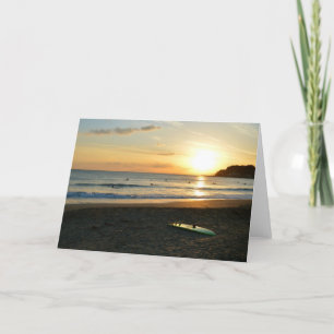 Cartão O Surfboard Verde