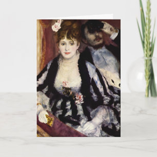 Cartão O Teatro B - Pintura Impressionista de Renoir