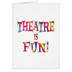 Cartão O teatro é divertimento