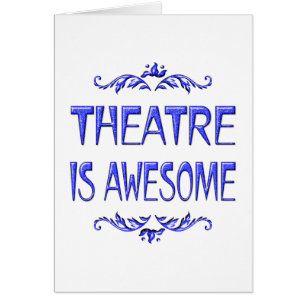 Cartão O teatro é impressionante