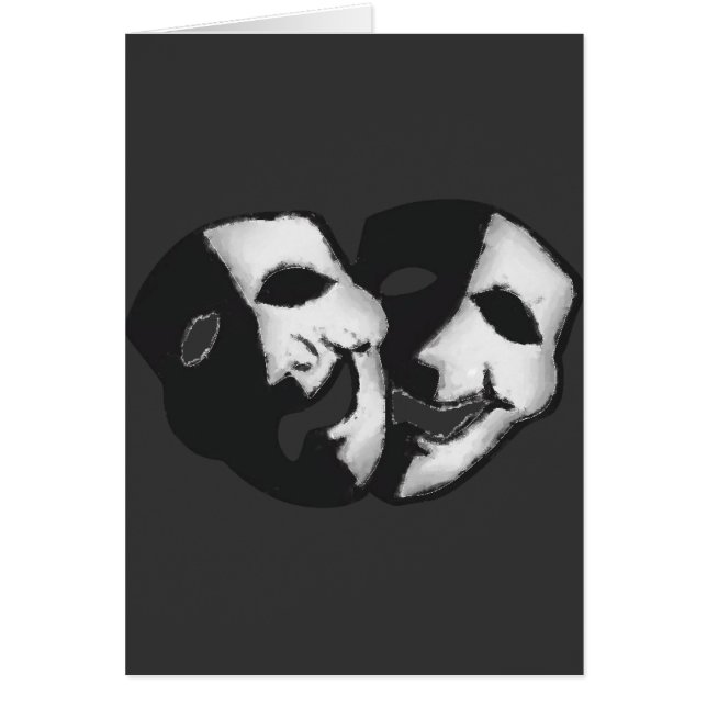 Cartão O teatro é vida (Frente)