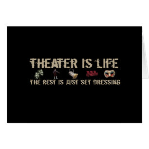 Cartão O teatro é vida