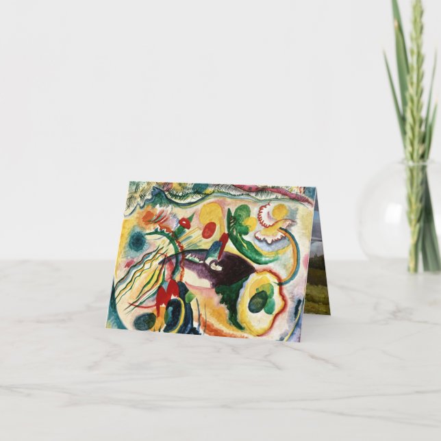 Cartão O tema do último julgamento - Wassily Kandinsky (Frente)