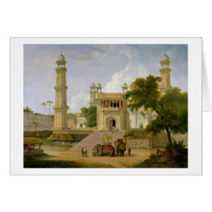 Cartão O templo indiano, disse ser a mesquita Abo-ul-Nab