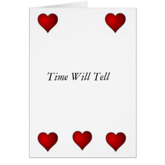 Cartão O tempo o dirá