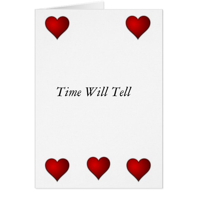 Cartão O tempo o dirá (Frente)