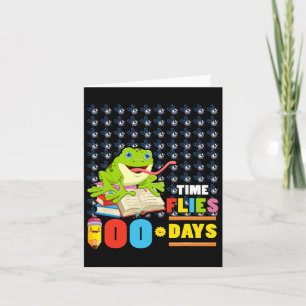 Cartão O Tempo Voa 100 Dias O Sapo Alcança 100 Dias Da Es