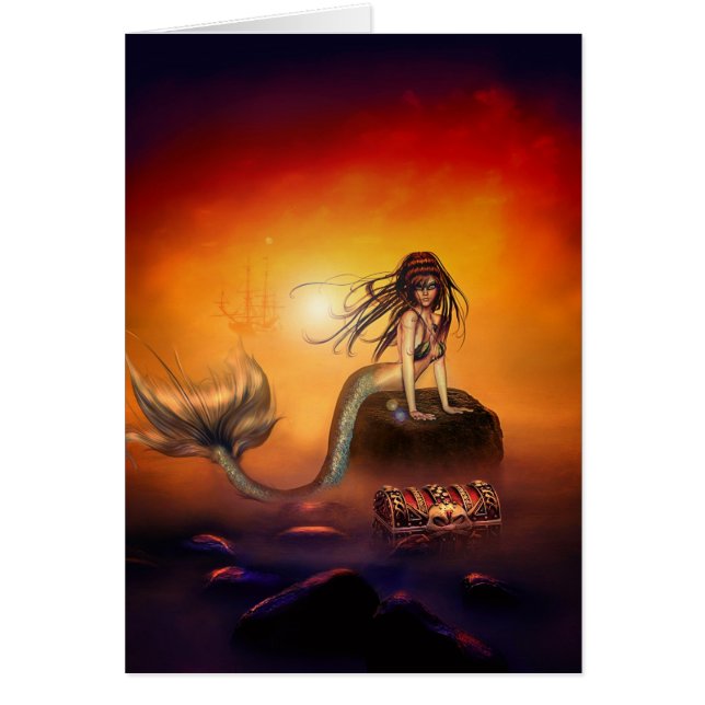 Cartão O tesouro das sereias (Frente)