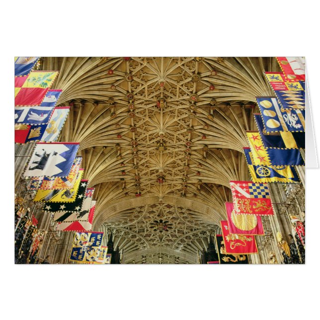 Cartão O teto da capela de St George, Windsor (Frente Horizontal)