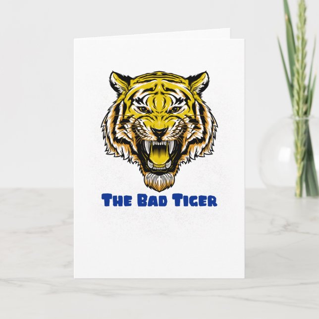 Cartão O Tigre Mau (Frente)