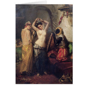 Cartão O toalete no seralho