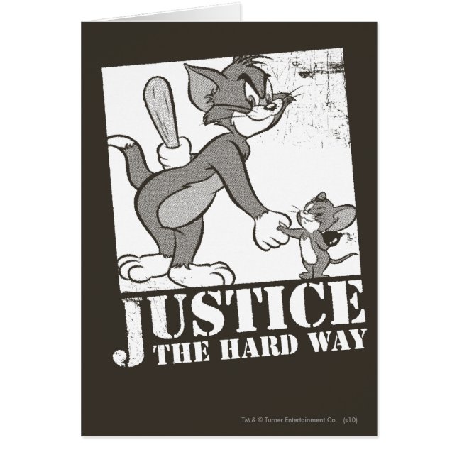 Cartão O Tom e o Jerry Justiça na Via Duro (Frente)
