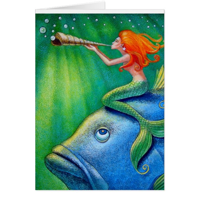 Cartão O Toot Yur possui a sereia do seashell! (Frente)