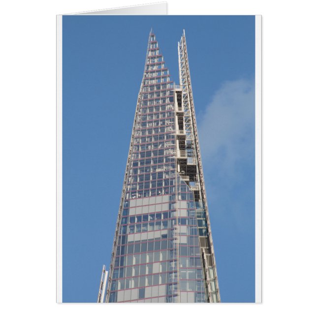 Cartão O Topo do Shard (Frente)