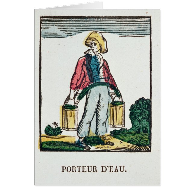 Cartão O Transportador De Água (Frente)