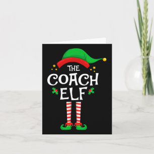 Cartão O treinador Elf Family Matching Group