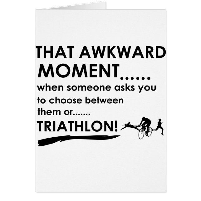 Cartão O Triathlon ostenta o design (Frente)