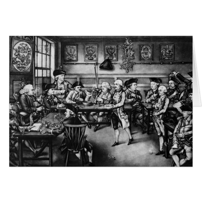 Cartão O Tribunal de Equidade ou a Reunião Convivial de C (Frente Horizontal)