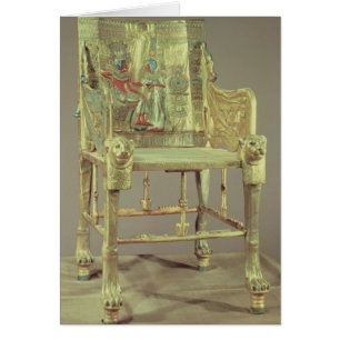 Cartão O trono do reino novo de Tutankhamun