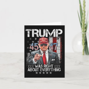 Cartão O Trump legal Estava Certo Sobre Tudo O Que Era Am