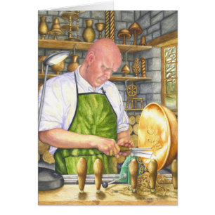 Cartão O Turner de madeira