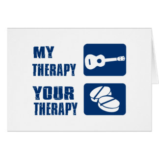 Cartão o ukulele é minha terapia