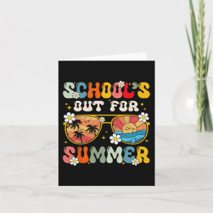 Cartão O último dia da escola está fora para o verão.