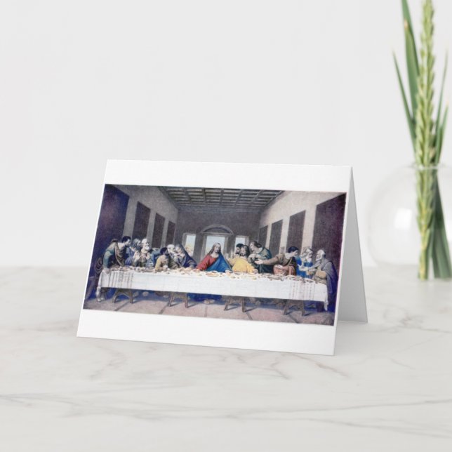 Cartão O último jantar (Frente)