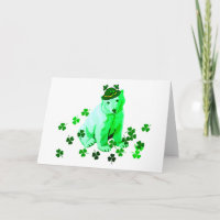 O urso polar de St Patrick verde