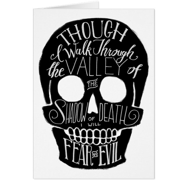 Cartão O Vale da Sombra da Morte (Frente)
