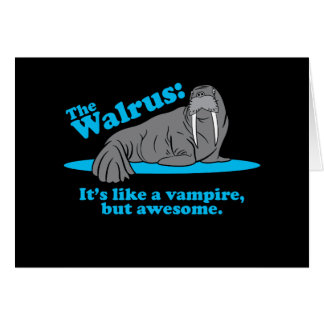 Cartão O vampiro da morsa