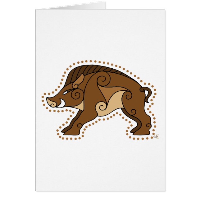 Cartão O varrão celta (Frente)