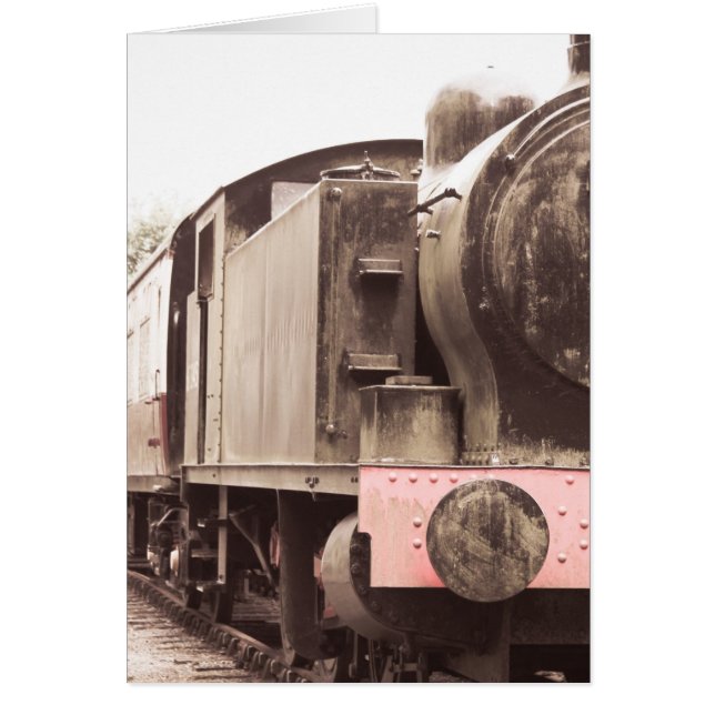 Cartão O velho trem (Frente)