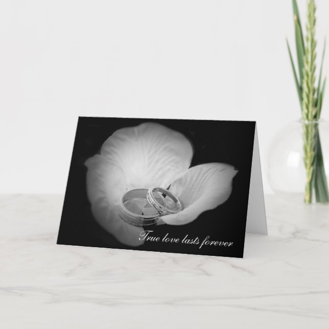 Cartão O verdadeiro amor dura para sempre (Frente)