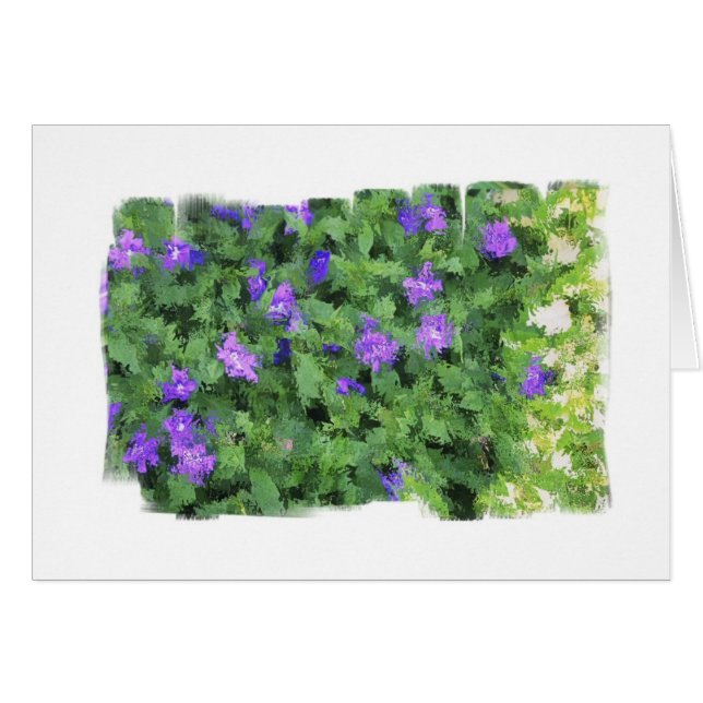 Cartão O verde azul polvilha (Frente Horizontal)