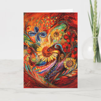 Cartão O Vermelho em Vermelho