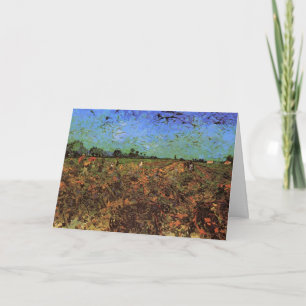 Cartão O Vinhedo Verde por Vincent van Gogh