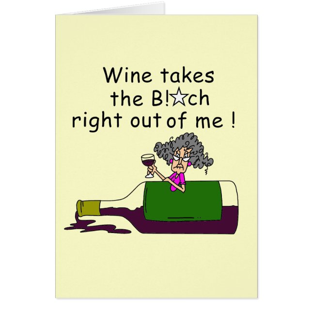 Cartão O vinho Mellows me (Frente)