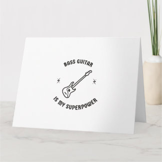 Cartão O violão de latão é o meu superpoder