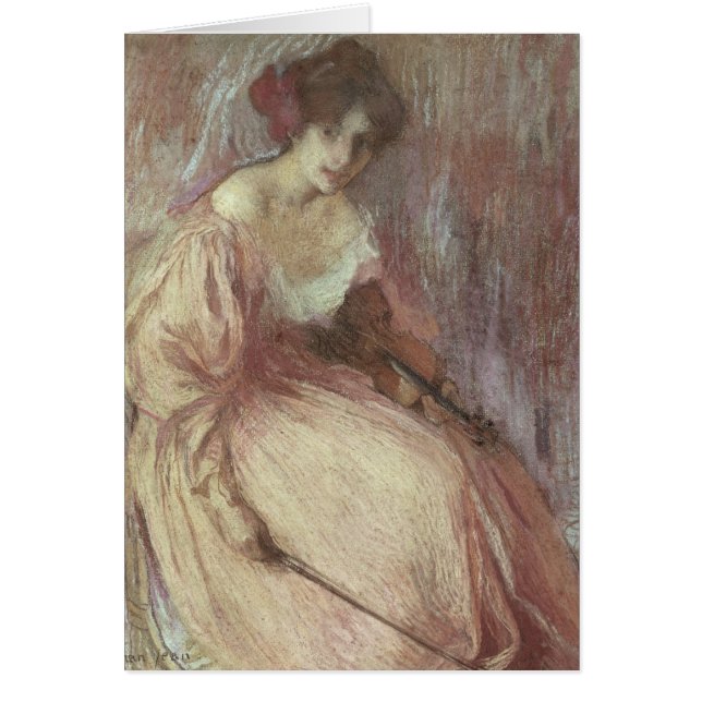 Cartão O violinista novo (Frente)