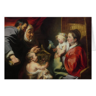 Cartão O Virgin e a criança