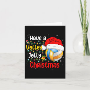 Cartão O Voleibol De Natal Tem Um Natal De Volley Jolly