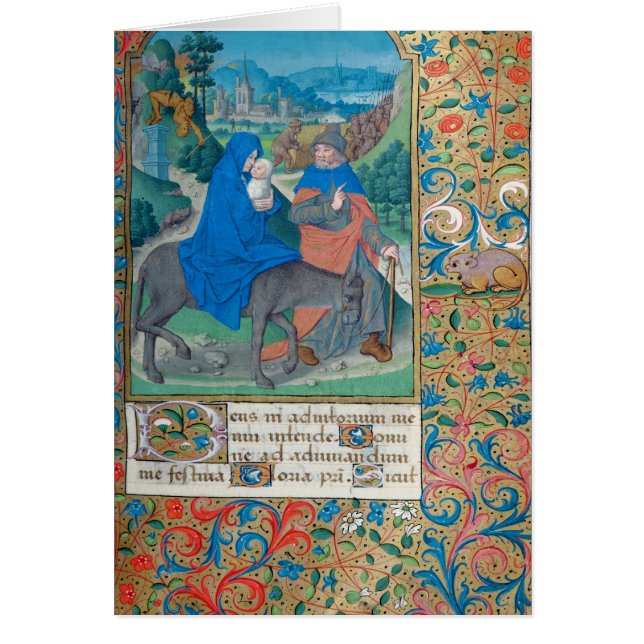 Cartão O vôo em Egipto (Frente)