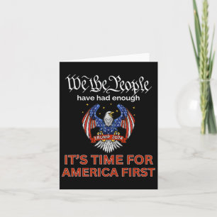 Cartão O Voto Republicano Trump 2024 America First We The