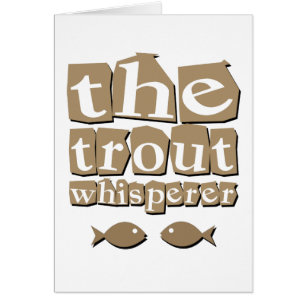 Cartão O Whisperer da truta